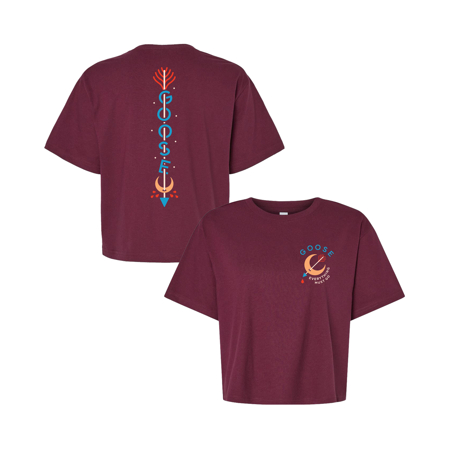 Blood Moon Ladies Crop Tee