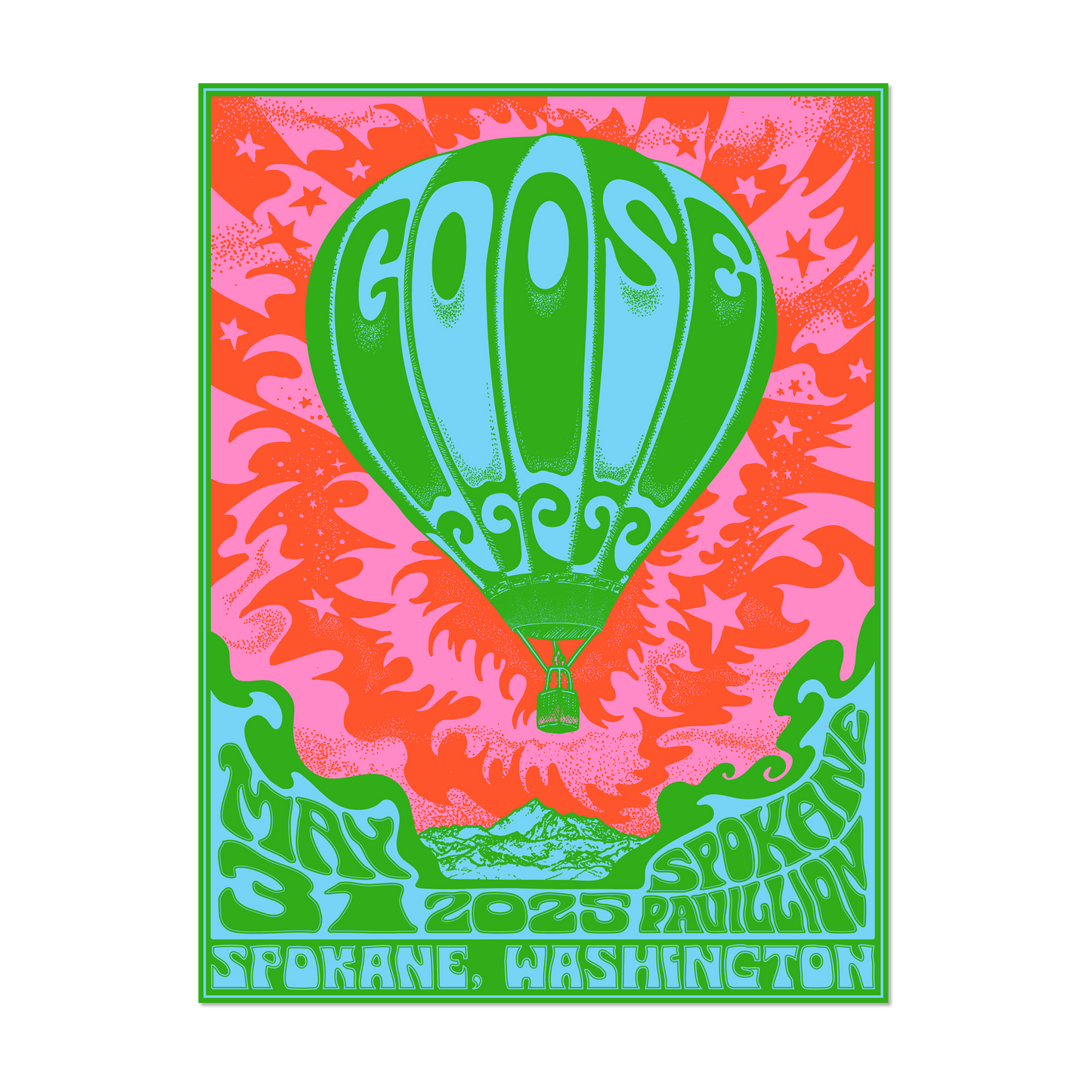 Spokane, WA – 5/31/25 Poster by Fez Moreno