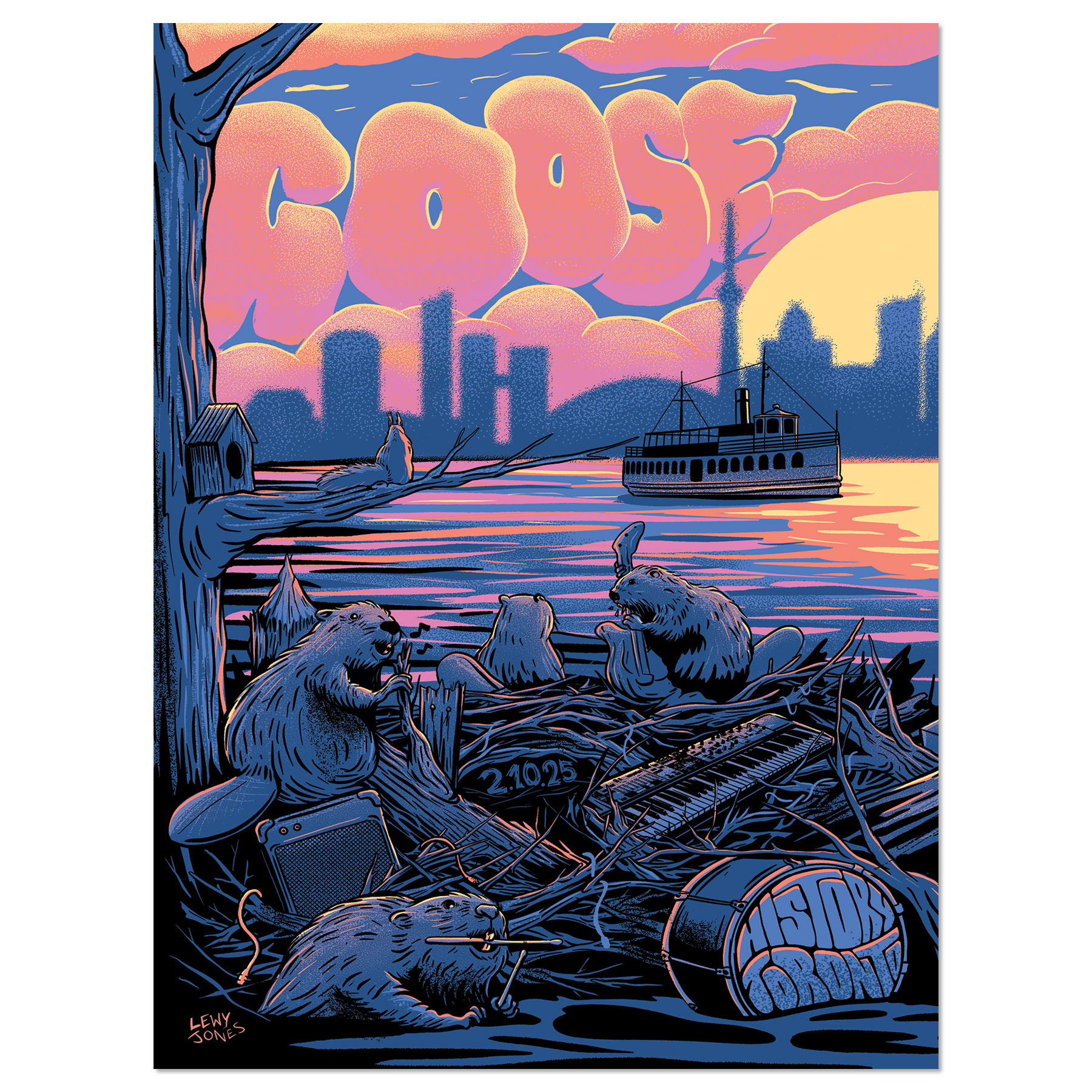 Toronto, ON – 2/10/25 Poster by Lewy Jones