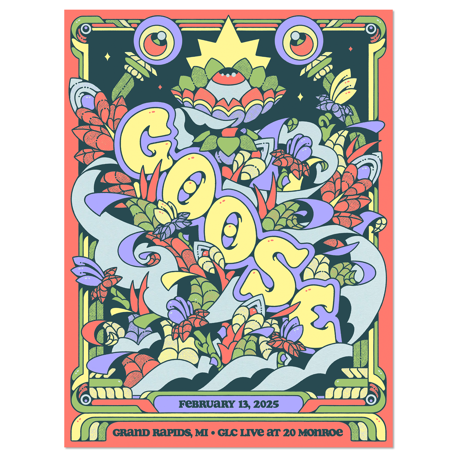 Grand Rapids, MI – 2/13/25 Poster by Tiffany Chin