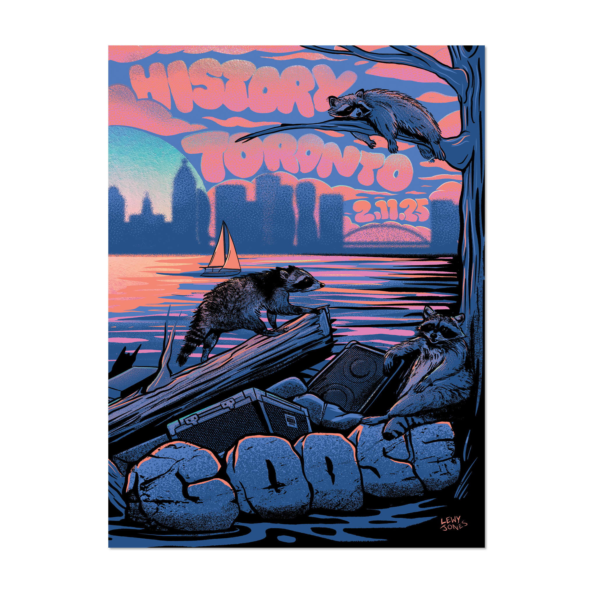Toronto, ON – 2/11/25 Show Poster by Lewy Jones