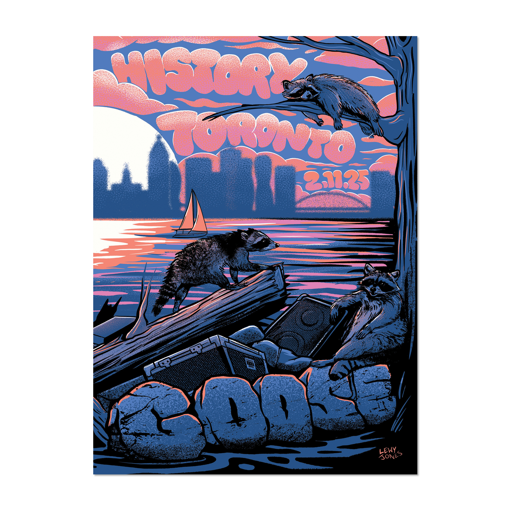 Toronto, ON – 2/11/25 Show Poster by Lewy Jones