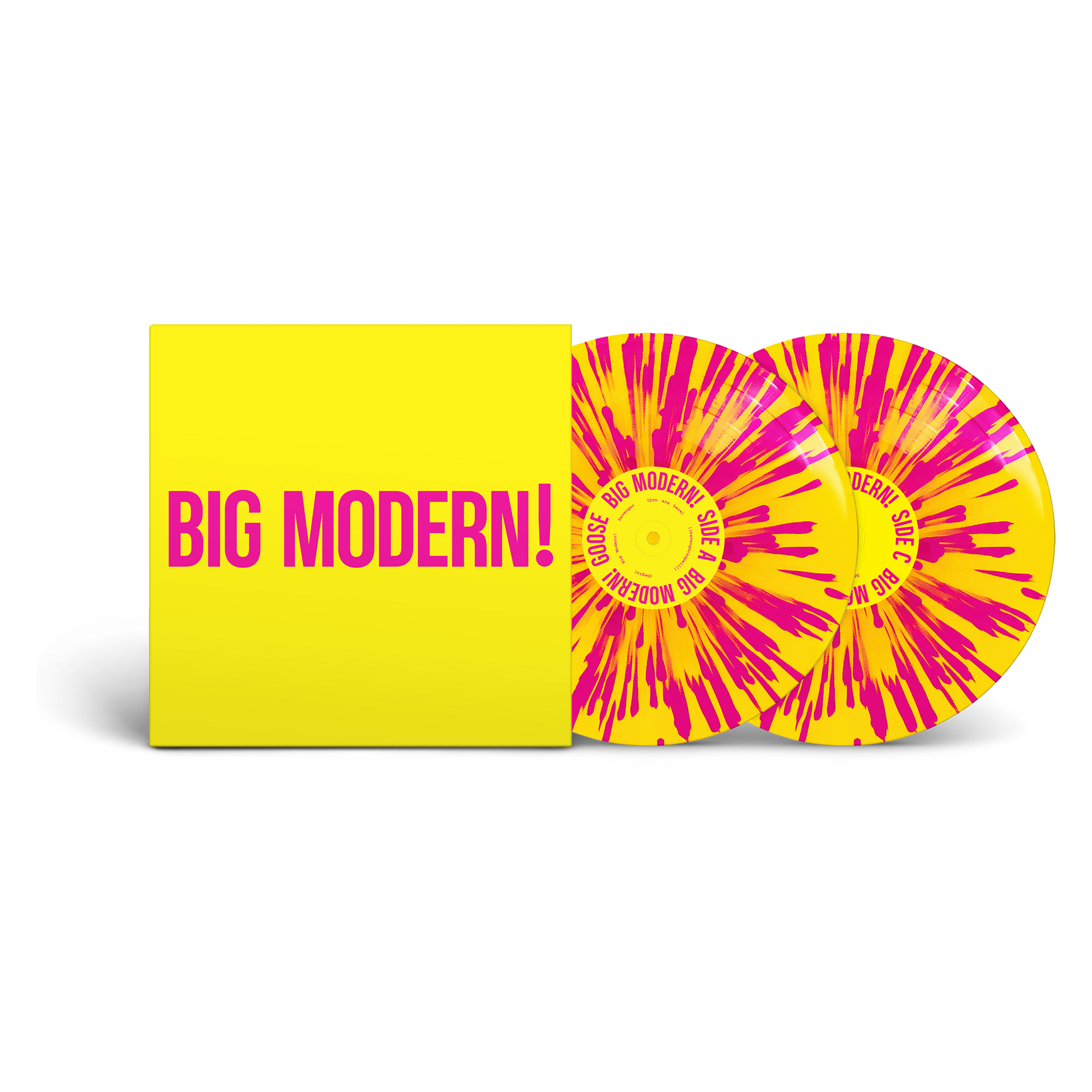 BIG MODERN! - "Big Unicorn" Yellow & Magenta Splatter 2xLP