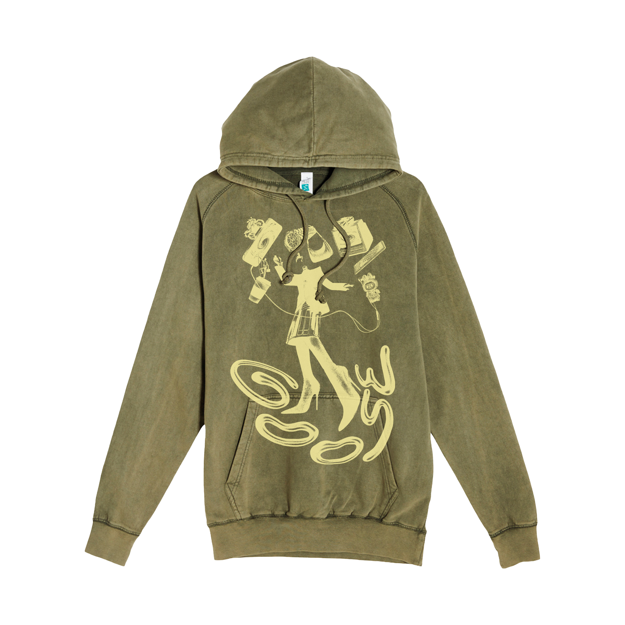 Face Collage Pullover Hoodie