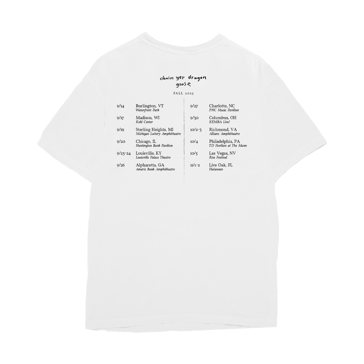 CYD Tour Tee - Fall 2025