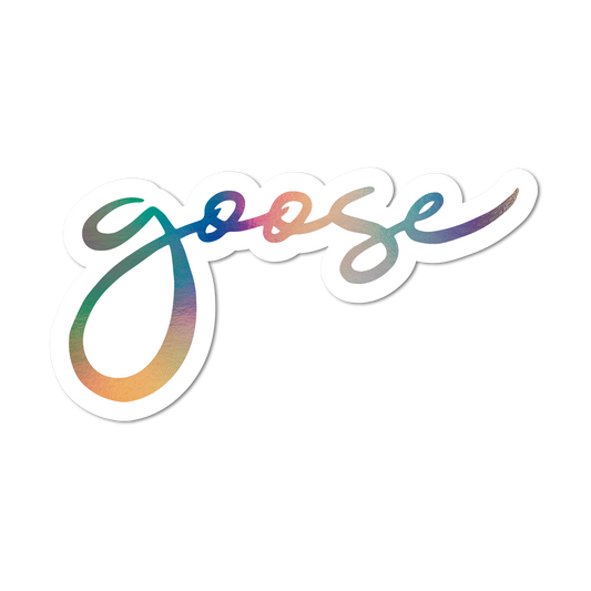 Script Logo Holo Foil Sticker