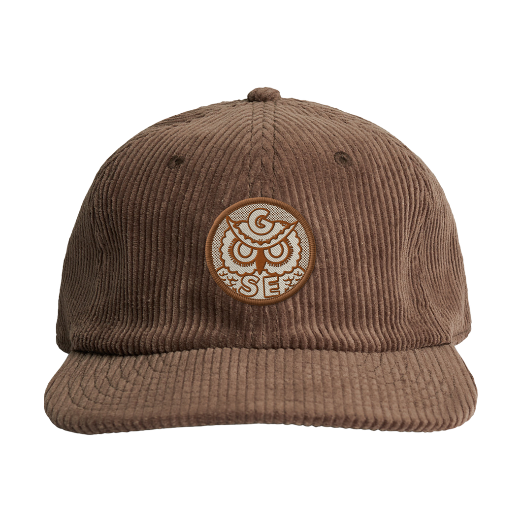 Owl Patch Corduroy Cap