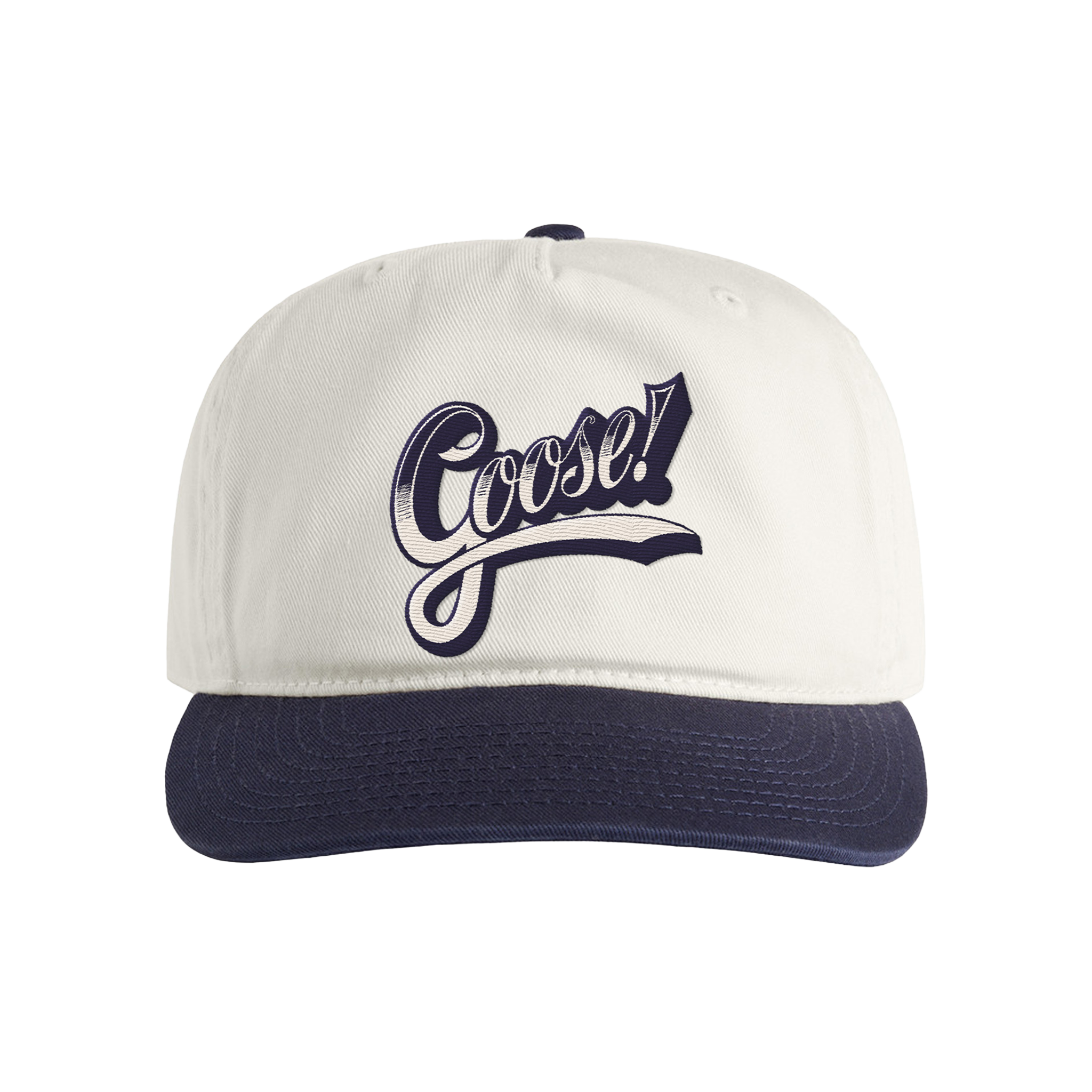Retro Script Two-Tone Cap - Natural/Midnight
