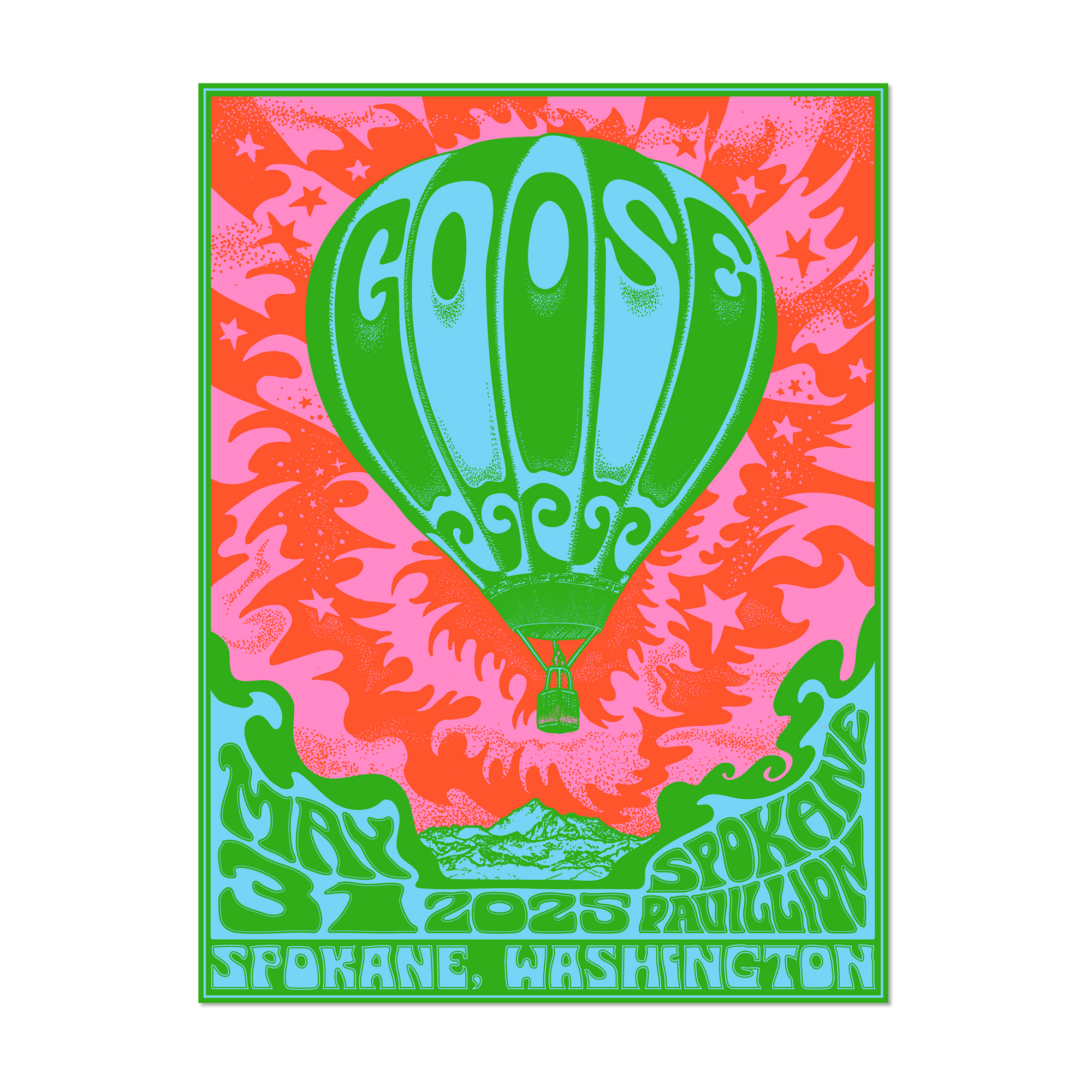 Spokane, WA – 5/31/25 Poster by Fez Moreno