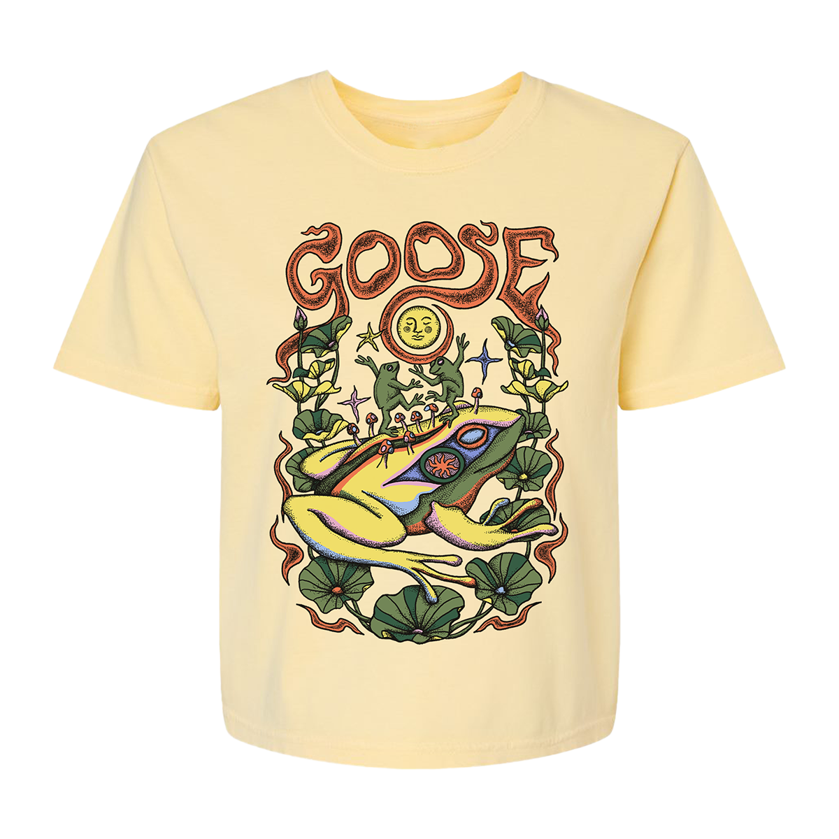 Frog Ladies Crop Tee