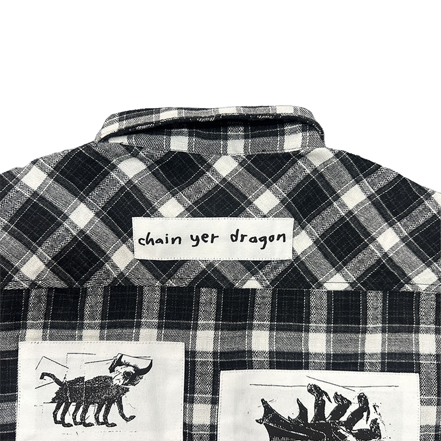 Chain Yer Dragon Patch Flannel
