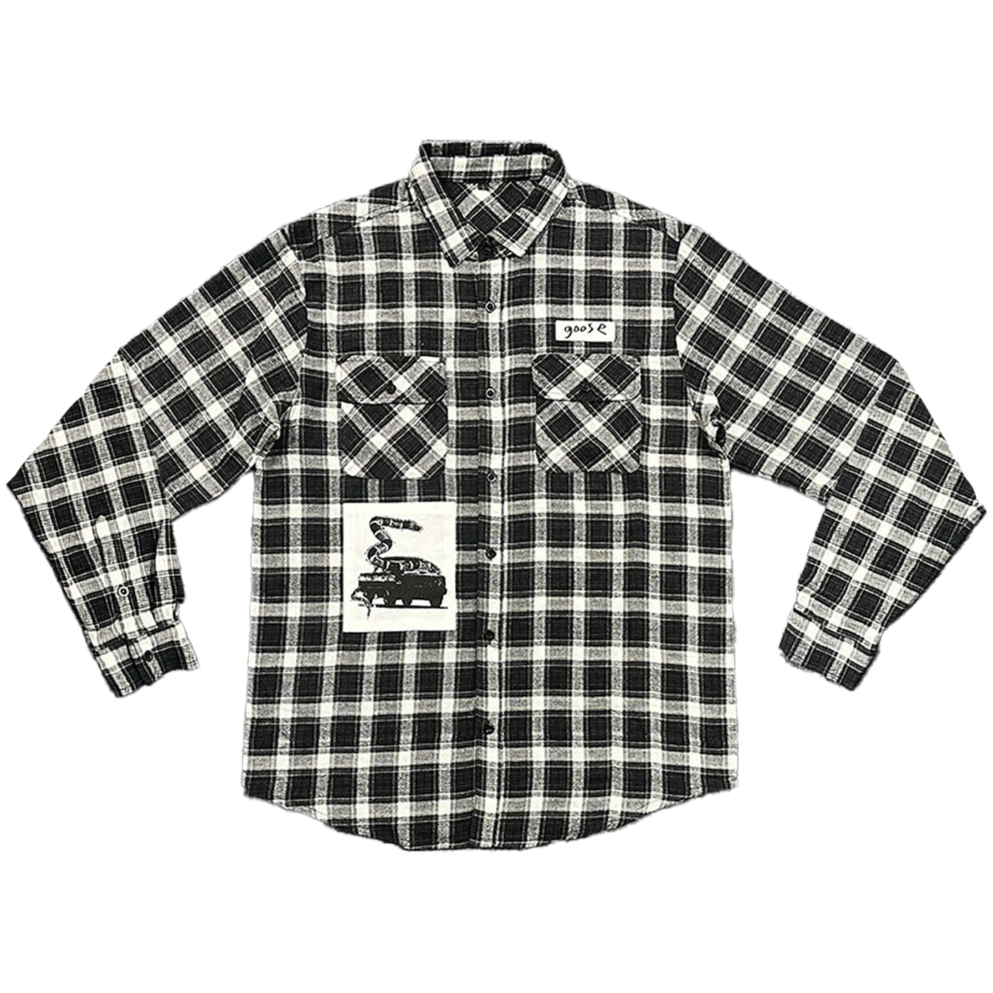 Chain Yer Dragon Patch Flannel